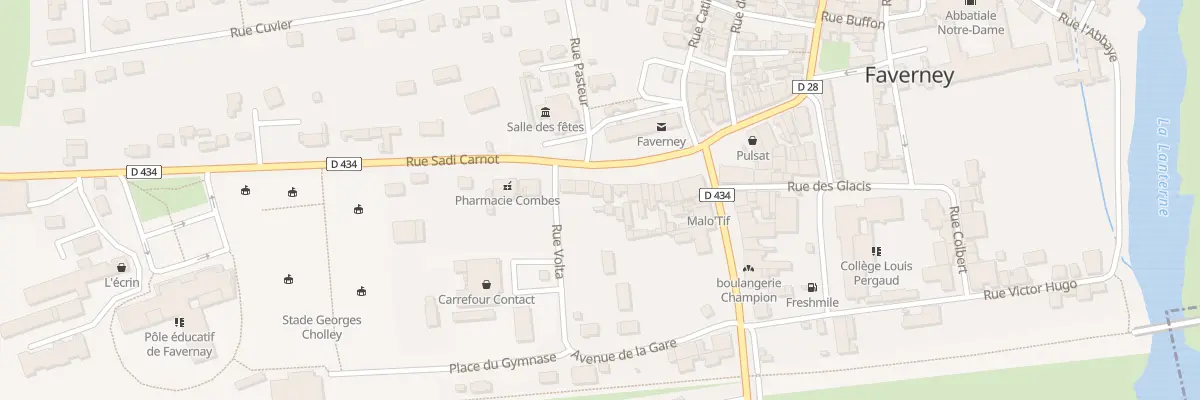 Plan du 27 Pl du Géneral de Gaulle à Faverney