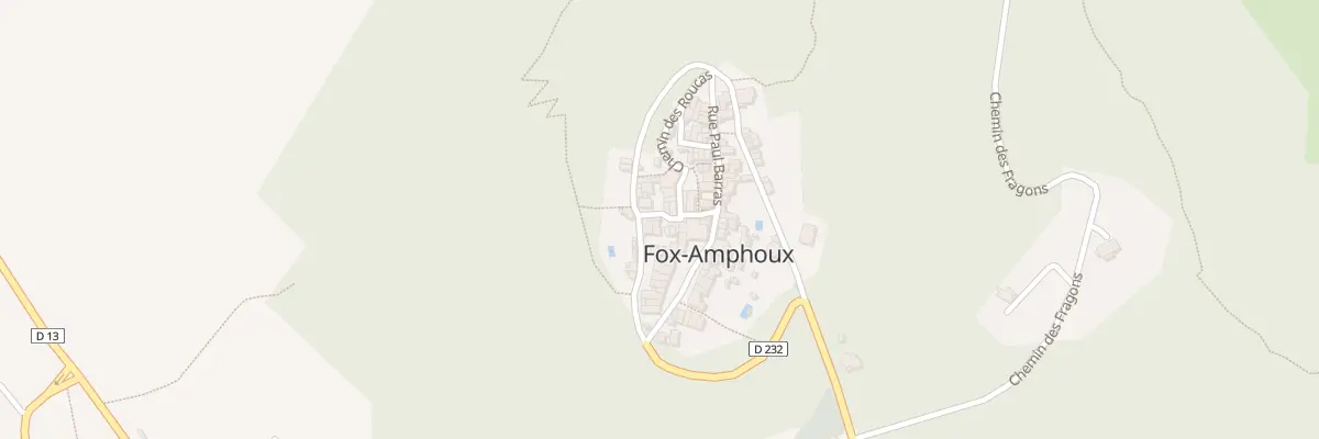 Plan du 5000F Le Village à Fox-Amphoux