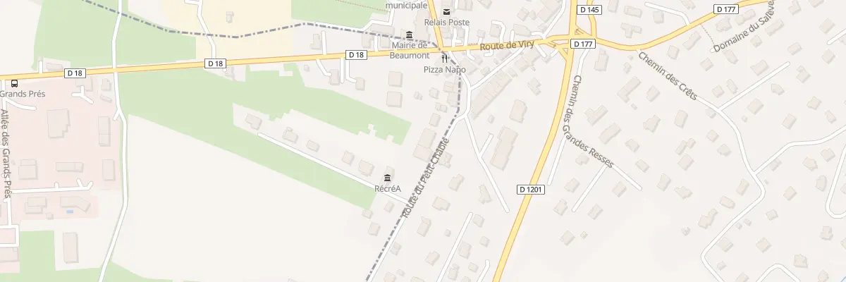 Plan du 44 Rte du Petit Chable à Présilly