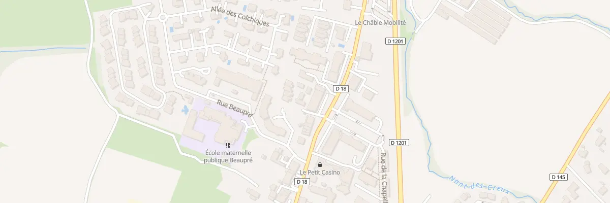 Plan du 387 Grand-Rue à Beaumont