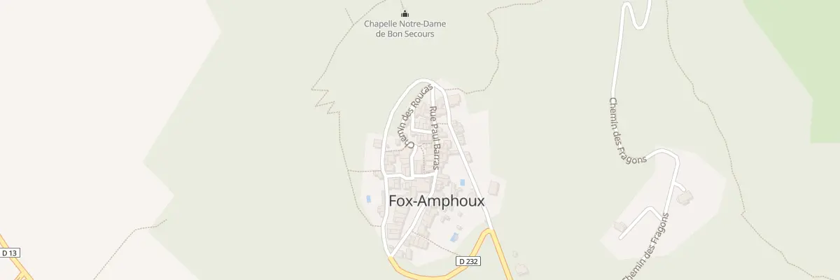 Plan du 1289D Le Village à Fox-Amphoux
