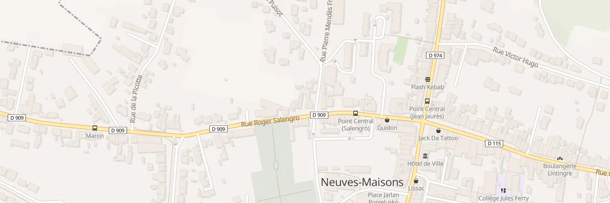 Plan du 28 Rue Roger Salengro à Neuves-Maisons