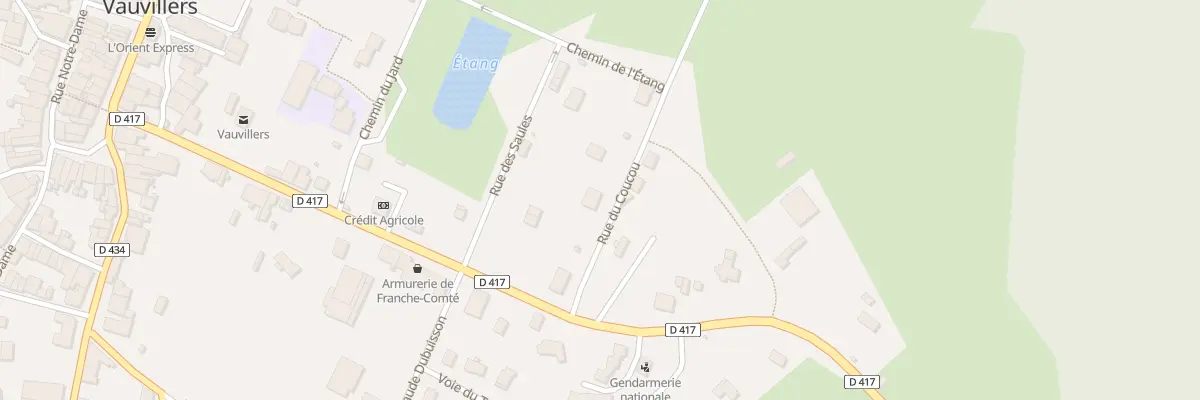 Plan du 1 Rue du Coucou à Vauvillers