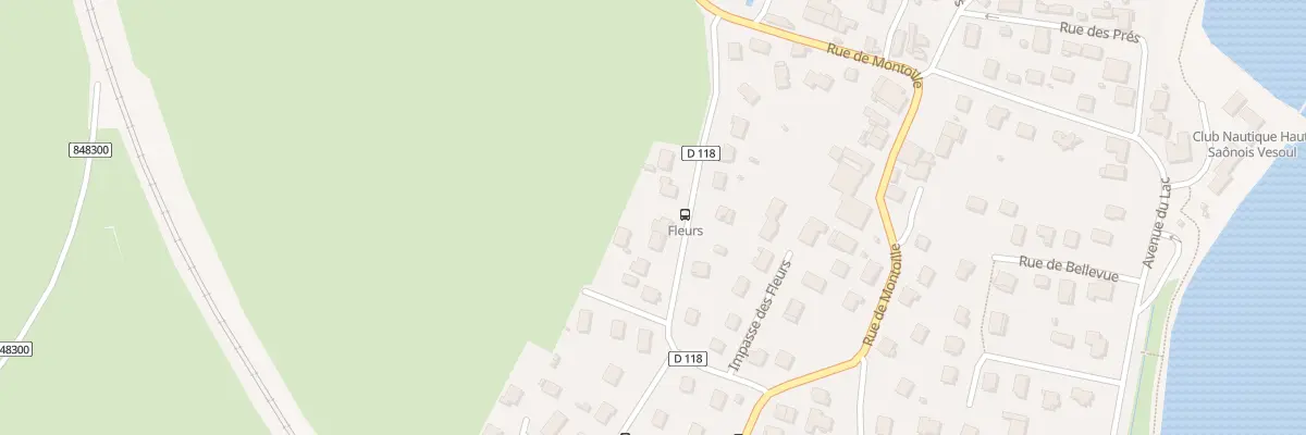 Plan du 13 Rue des Fleurs à Vaivre-et-Montoille