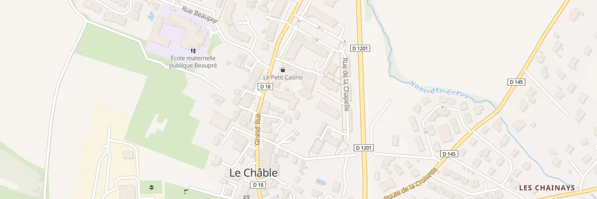 Plan du 250 Grand-Rue à Beaumont