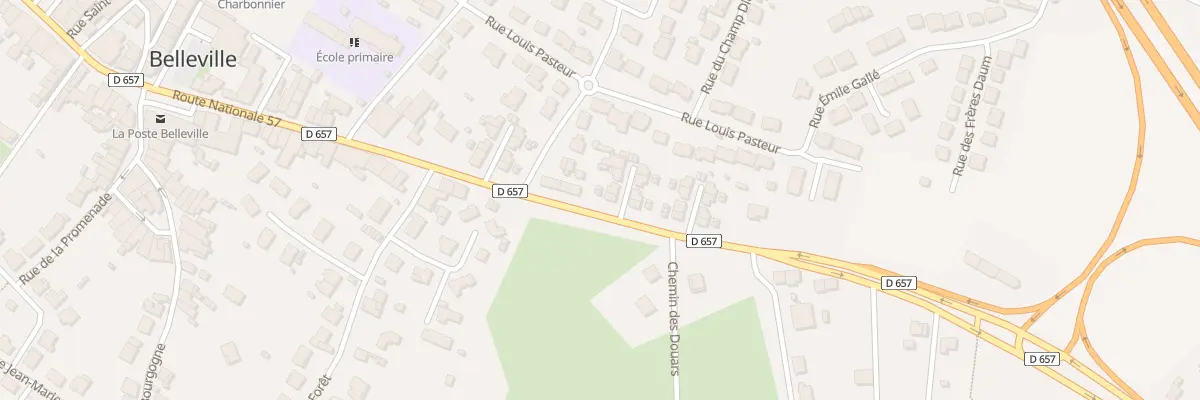 Plan du 1 Rue des Tulipes à Belleville