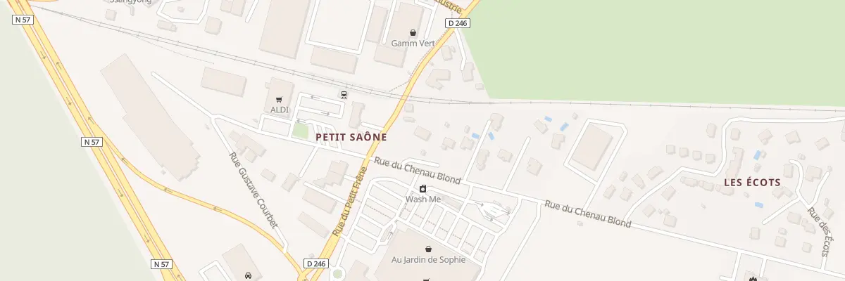 Plan du 23 Av de la Gare à Saône