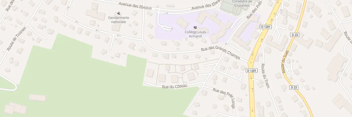 Plan du 221 Rue des Grands Champs à Cruseilles