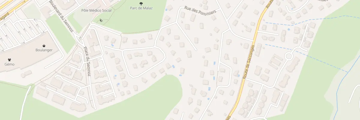 Plan du 7 Rue Charles Baudelaire à Annecy
