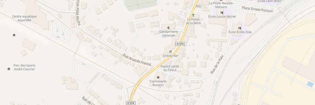 Plan du 2 Rue Anatole France à Neuves-Maisons