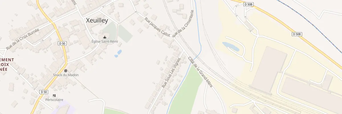 Plan du 4B Rue sous les Vignes à Xeuilley