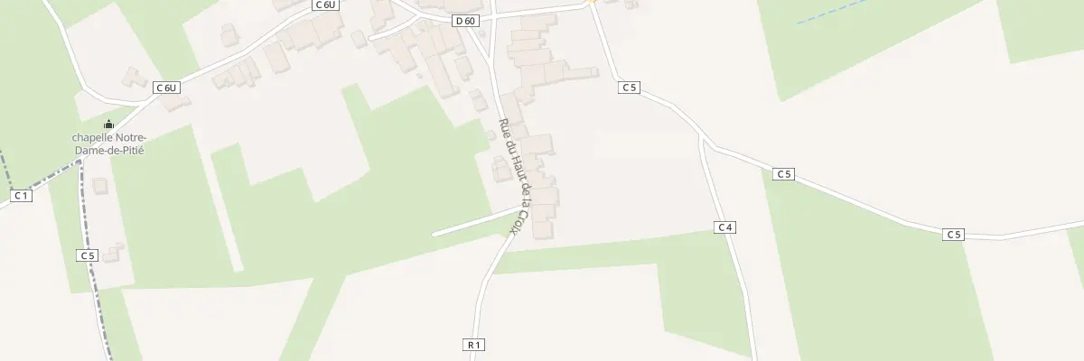 Plan du 16 Rue du Haut de la Croix à Bouzanville