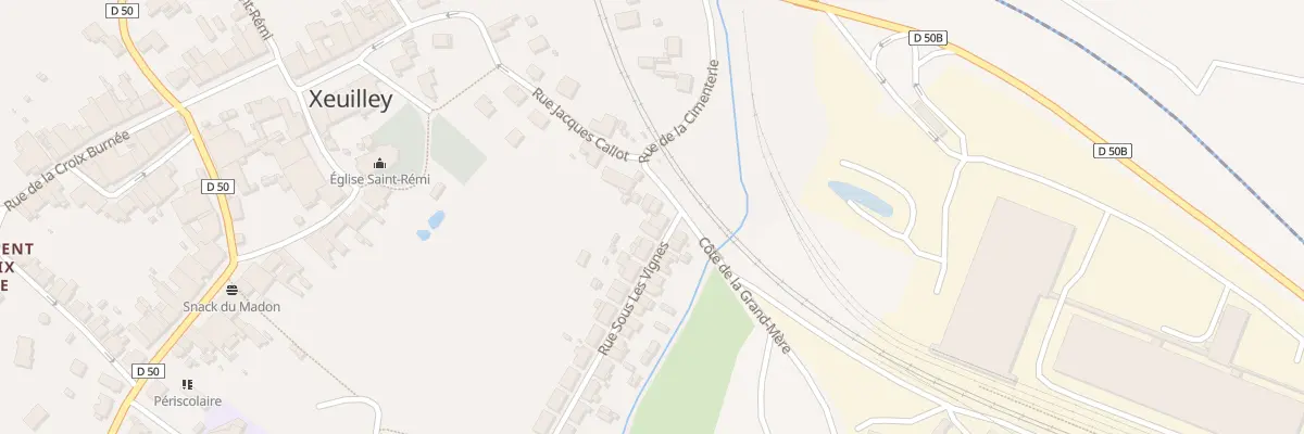 Plan du 2 Rue sous les Vignes à Xeuilley