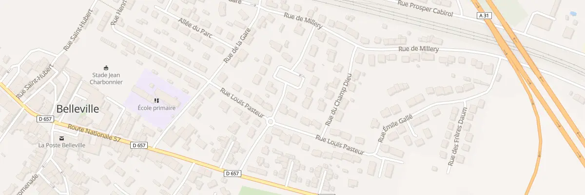 Plan du 13 Rue Marie Curie à Belleville