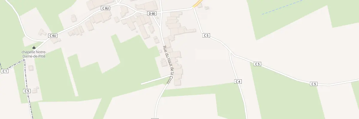 Plan du 14 Rue du Haut de la Croix à Bouzanville
