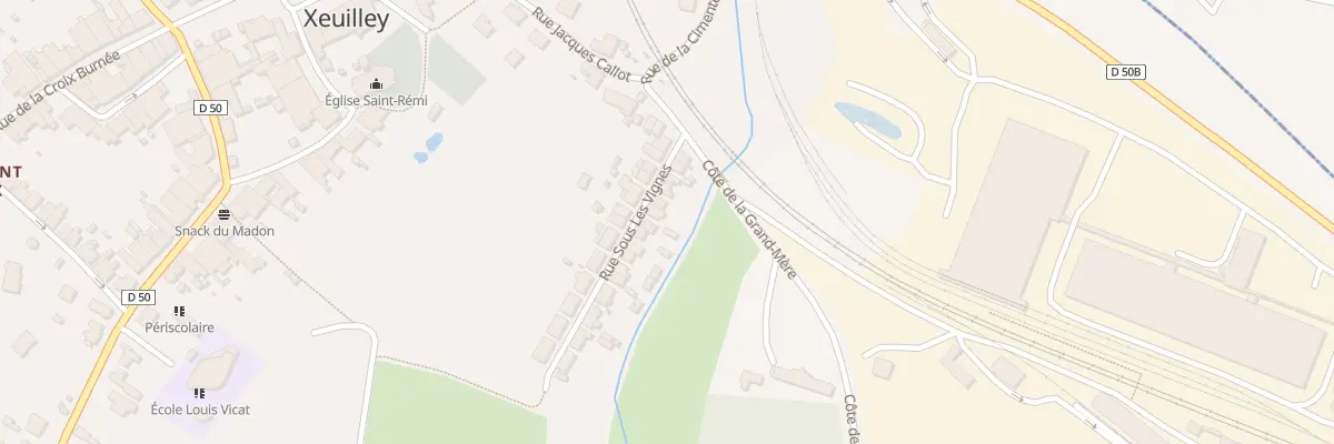 Plan du 11 Rue sous les Vignes à Xeuilley