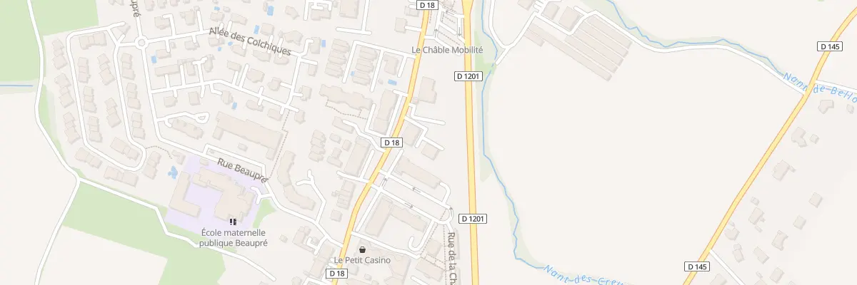Plan du 450 Grand-Rue à Beaumont