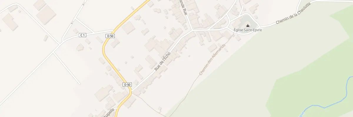 Plan du 36 Rue de l’Echo à Houdreville