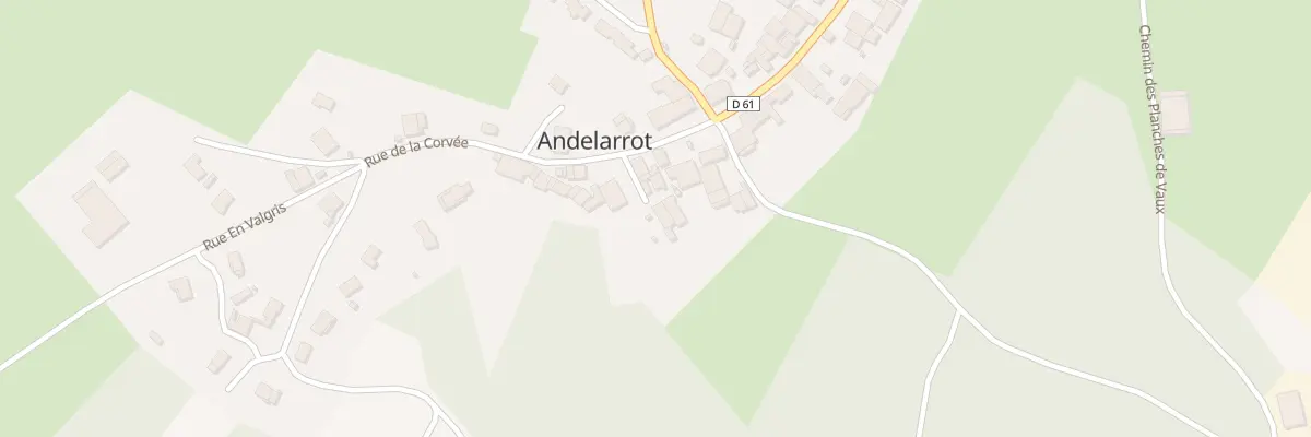 Plan du 7 Rue de la Corvée à Andelarrot