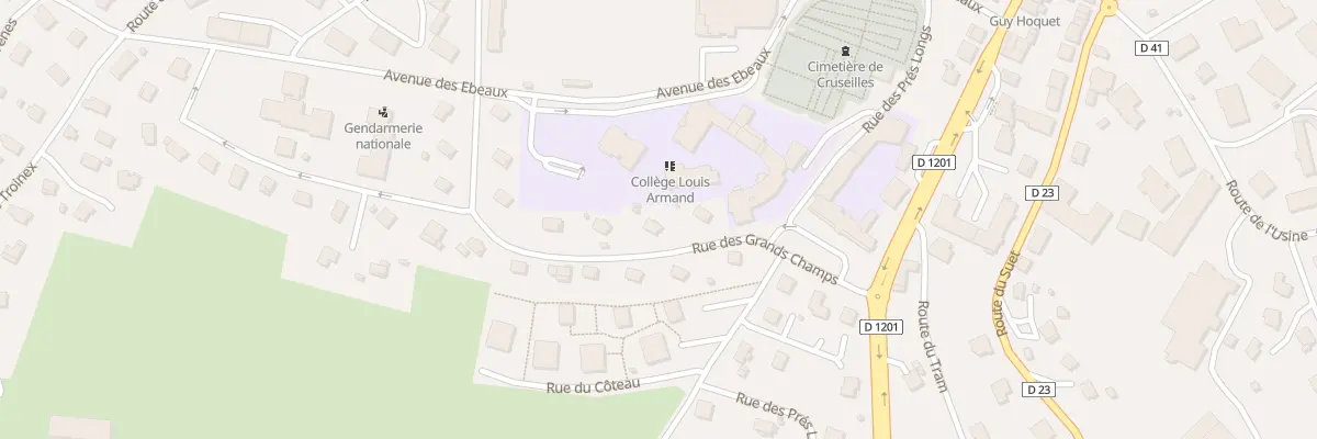 Plan du 158 Rue des Grands Champs à Cruseilles