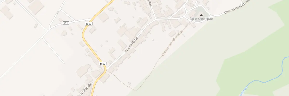 Plan du 34 Rue de l’Echo à Houdreville