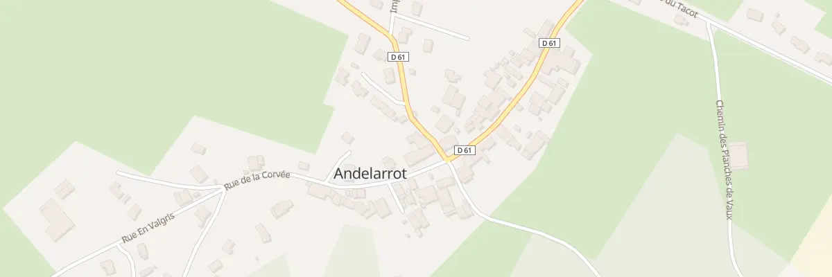 Plan du Village à Andelarrot