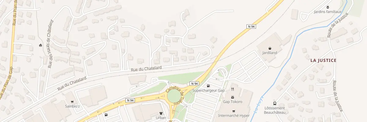 Plan du 107B Rue du Châtelard à Gap