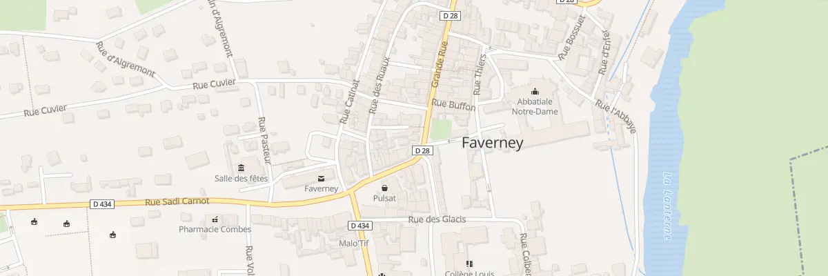 Plan du 5 Gr Grande Rue à Faverney
