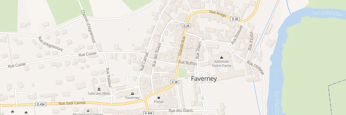 Plan du 11 Gr Grande Rue à Faverney
