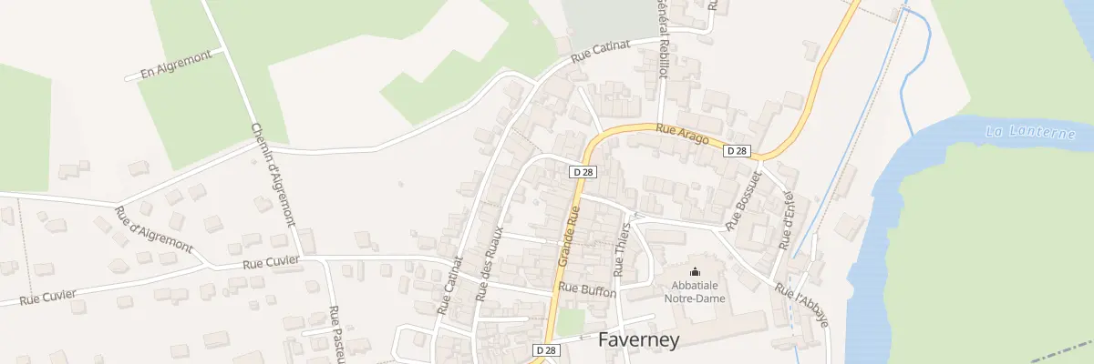 Plan du 14 Rue des Ruaux à Faverney