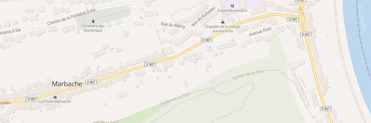 Plan du 2 Rue Clémenceau à Marbache