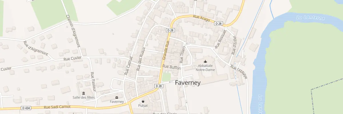 Plan du 4 Gr Grande Rue à Faverney