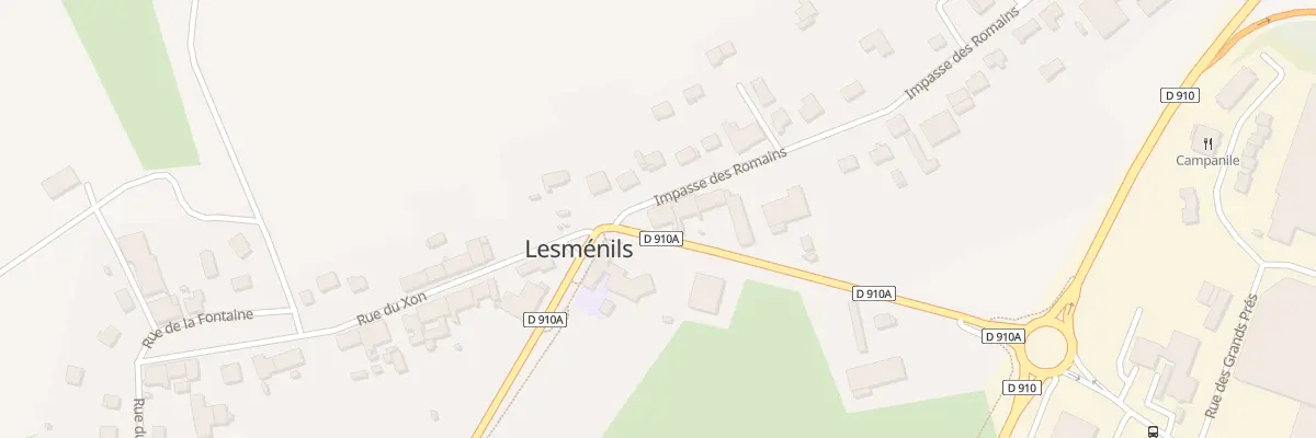 Plan du 44 Imp des Romains à Lesménils
