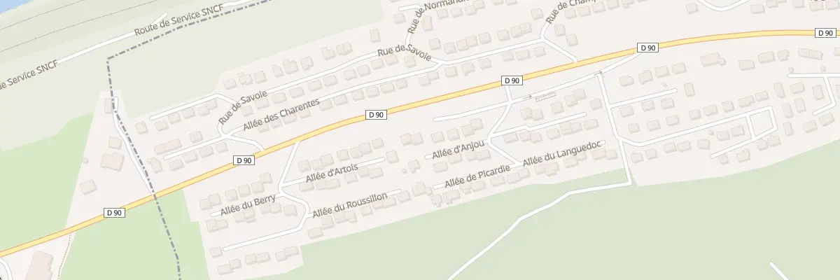 Plan du 5 All d’Anjou à Frouard