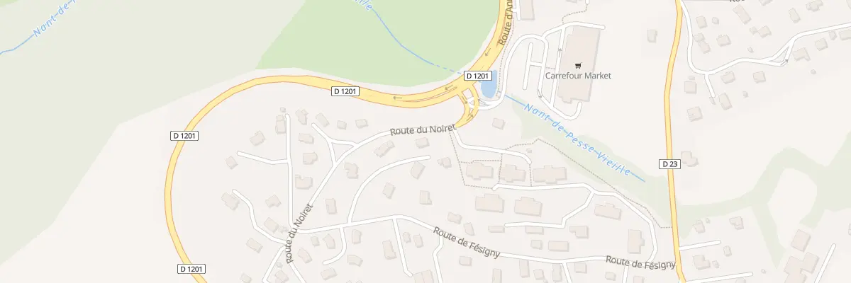 Plan du 133 Rte du Noiret à Cruseilles