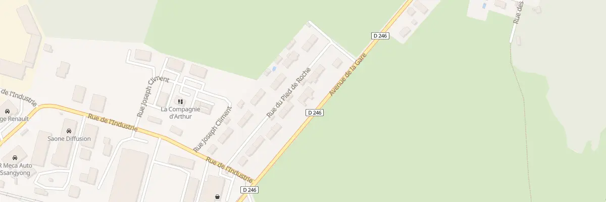 Plan du 9 Rue du Pied de Roche à Saône