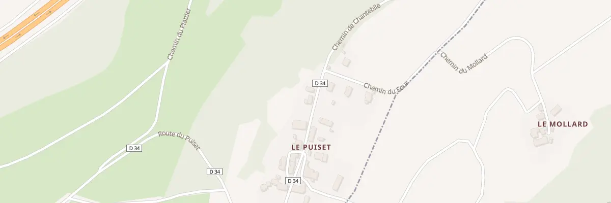 Plan du 1427 Rte du Puiset à Planaise