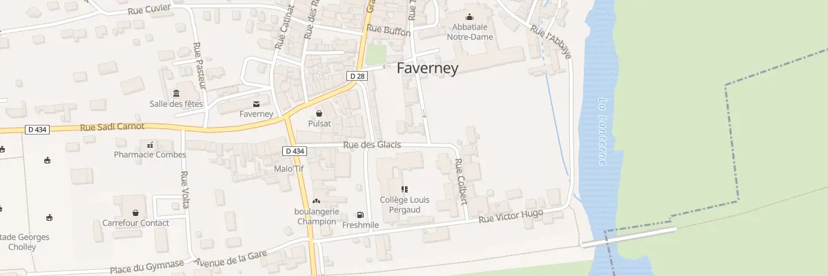 Plan du 11 Rue des Glacis à Faverney