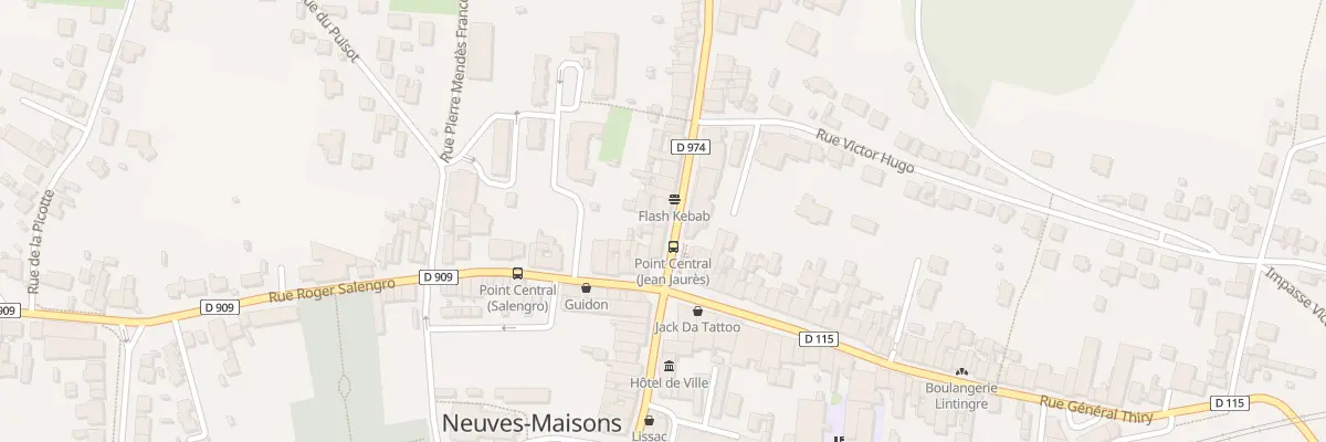 Plan du 1B Rue Jean Jaures à Neuves-Maisons