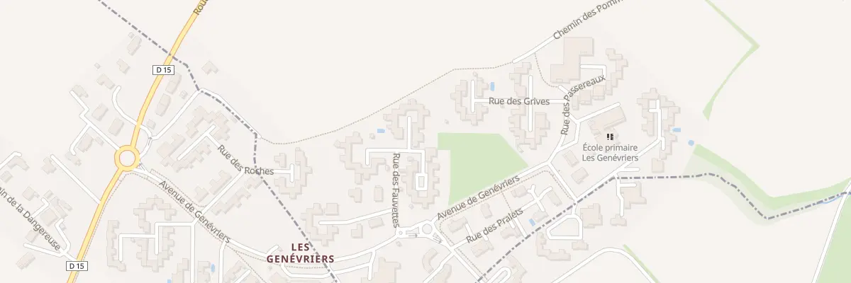 Plan du 128 Rue des Fauvettes à Sauverny