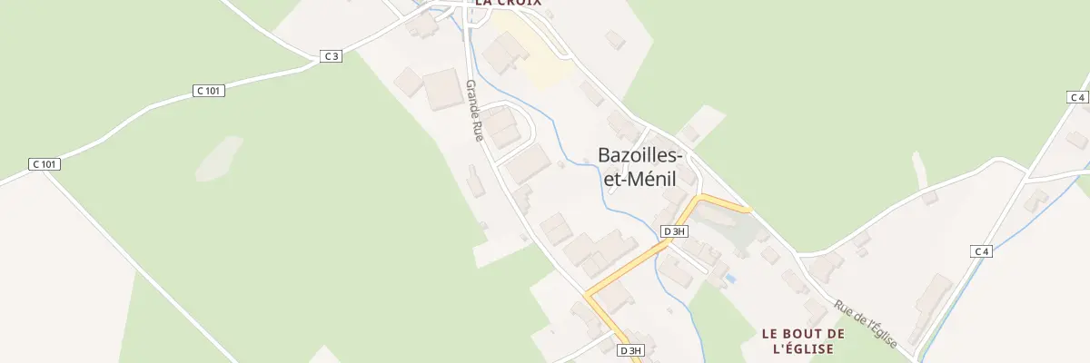 Plan du 500 Grande Rue à Bazoilles-et-Ménil