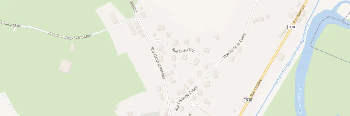 Plan du 7 Rue Beau Site à Faverney