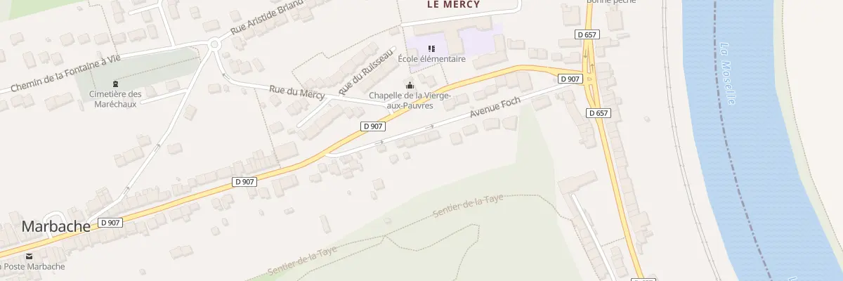 Plan du 8 Av Foch à Marbache