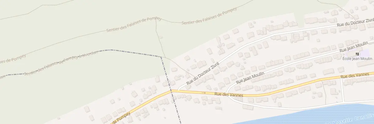 Plan du 92B Rue du Docteur Zivré à Pompey