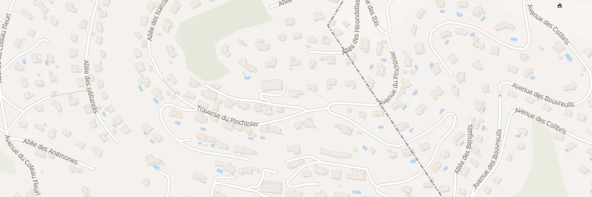 Plan du 25 Tra du Pinchinier à Carqueiranne