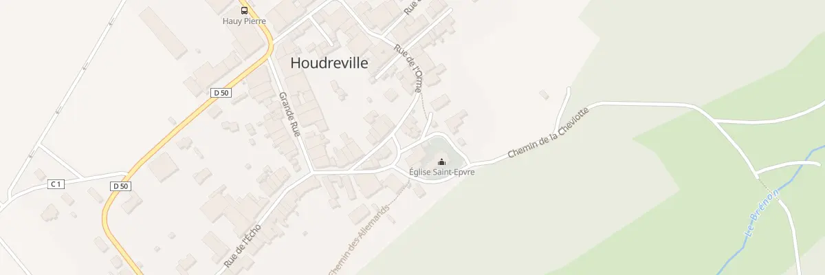 Plan du 7 Rue de l’Eglise à Houdreville