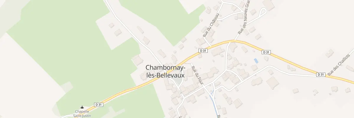 Plan du 7 Rue Saint Justin à Chambornay-lès-Bellevaux