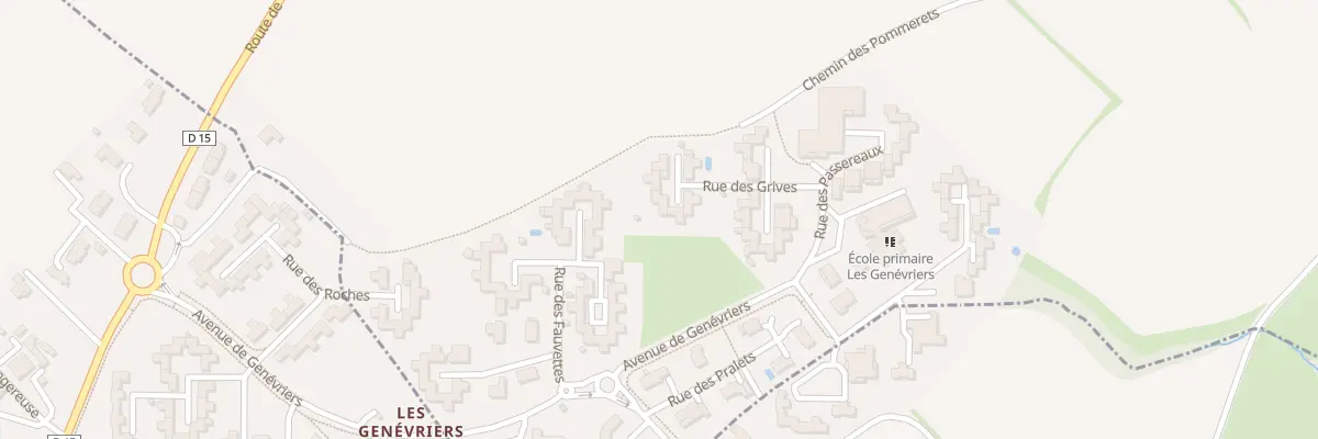 Plan du 207 Rue des Grives à Sauverny