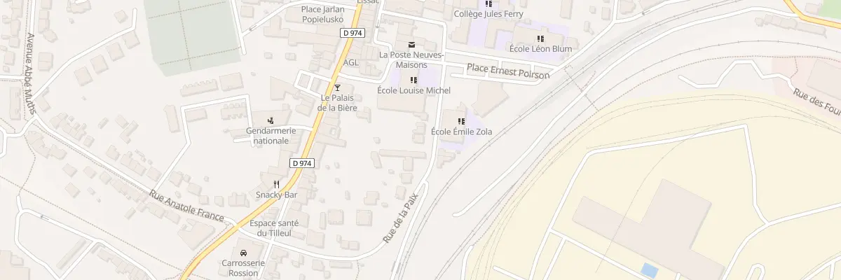 Plan du 84 Rue de la Paix à Neuves-Maisons
