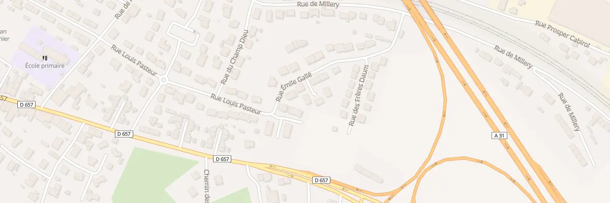 Plan du 6 Rue Emile Gallé à Belleville